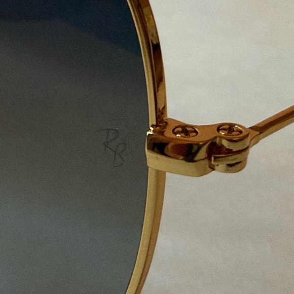 Ray-Ban Gold/ blue  001/32  Sunglasses RB3026 large main image 12